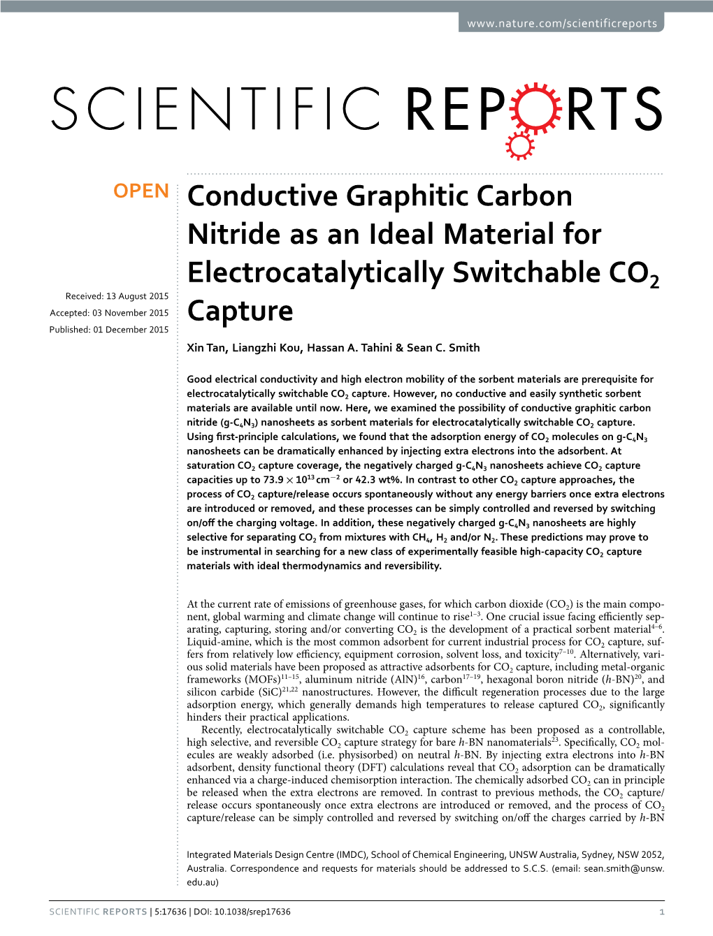 Conductive Graphitic Carbon Nitride As an Ideal Material For