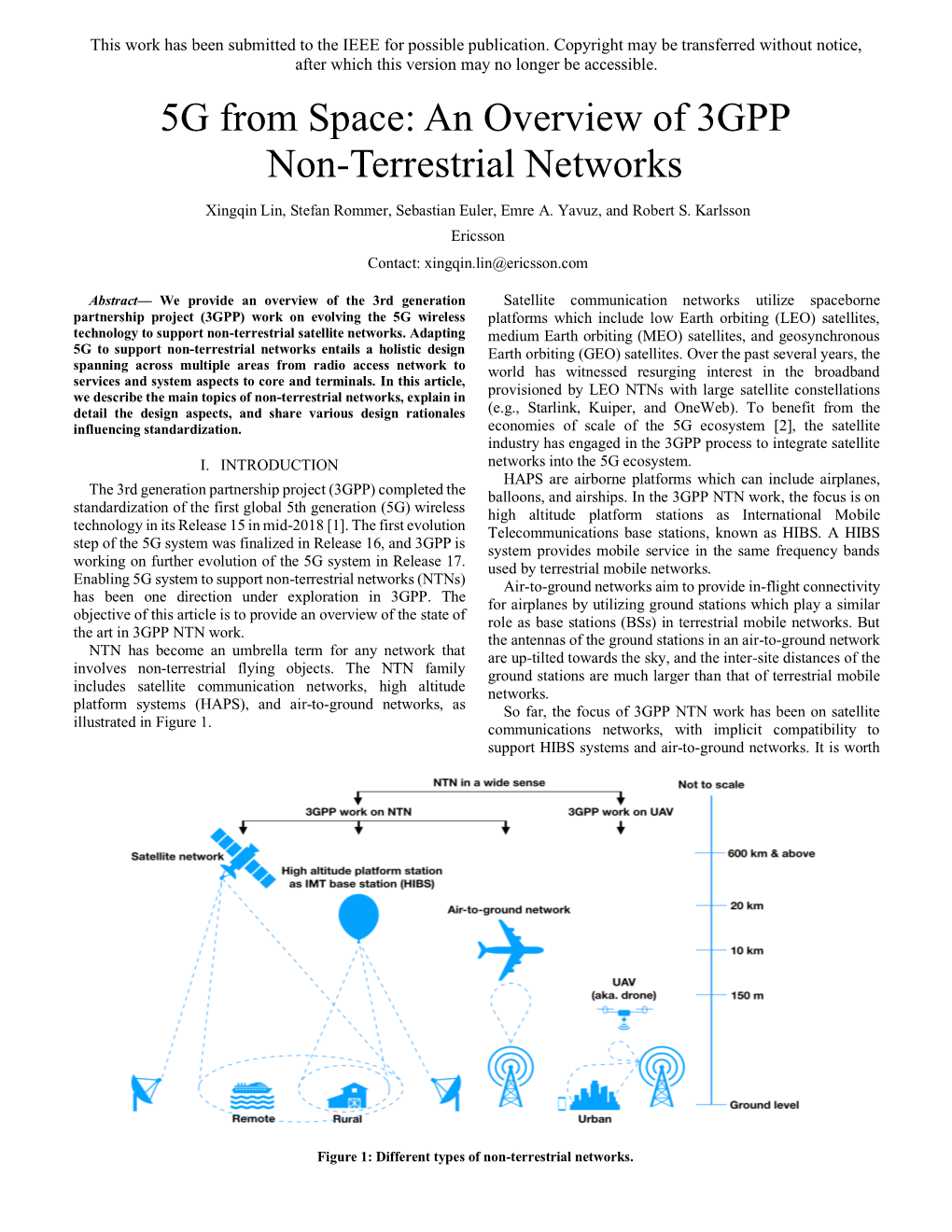 5G from Space: an Overview of 3GPP Non-Terrestrial Networks