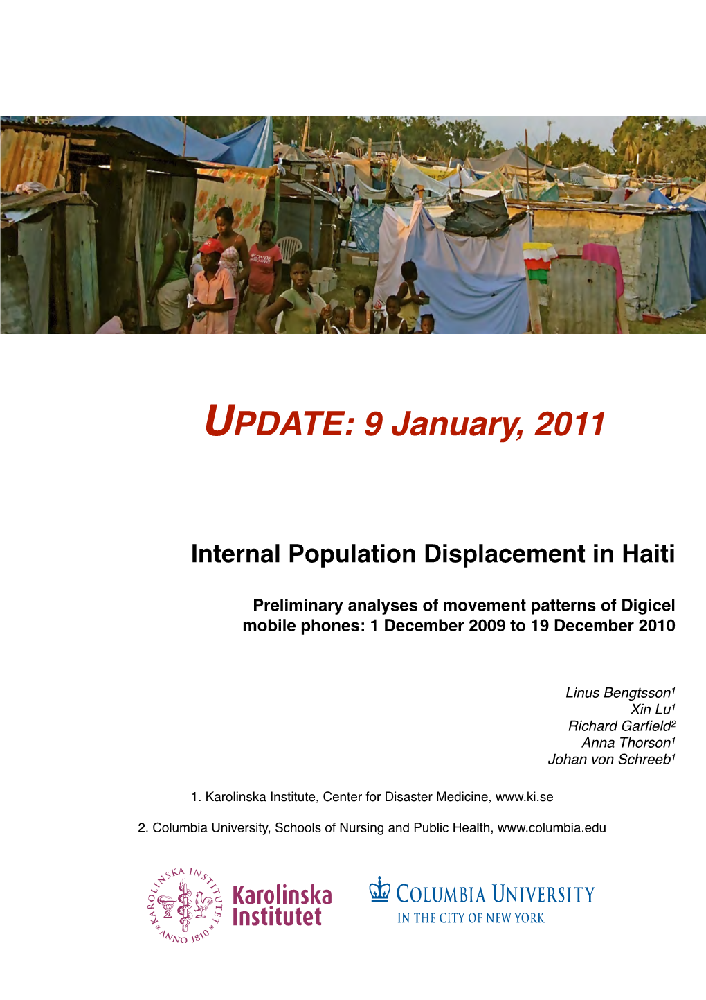 Internal Population Displacement in Haiti