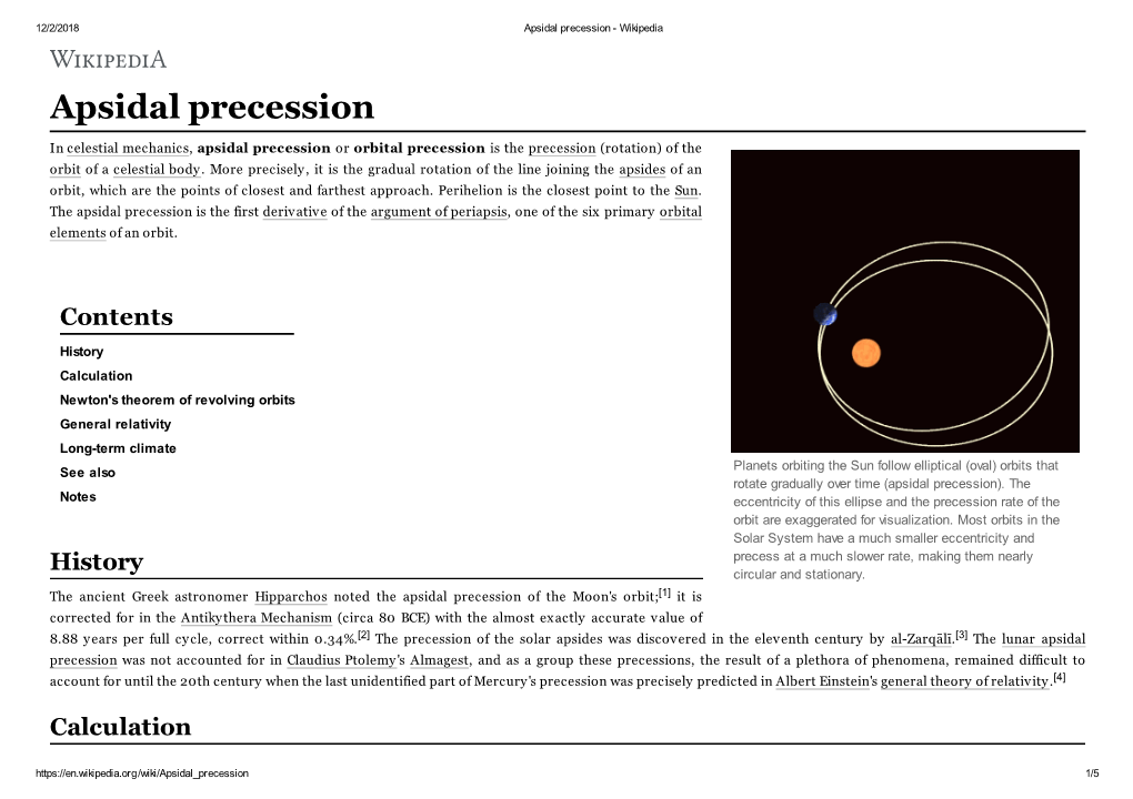 Apsidal Precession - Wikipedia