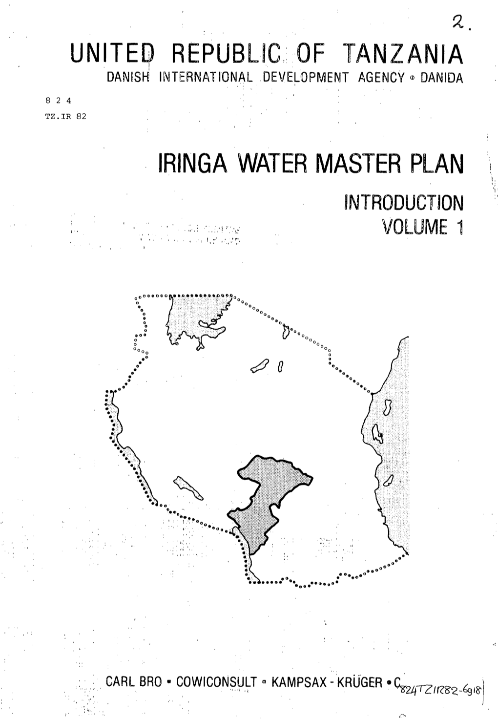 United Republic of Tanzania Iringa Water Master Plan