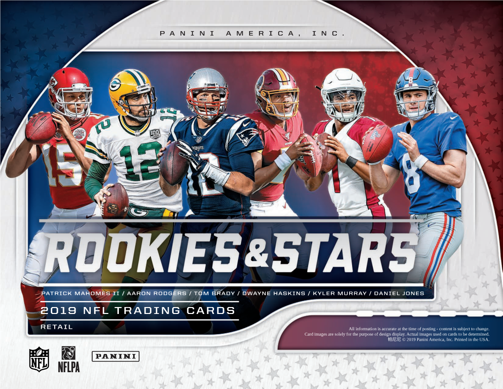 2019 Nfl Trading Cards