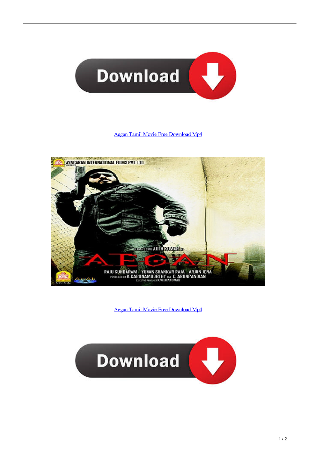 Aegan Tamil Movie Free Download Mp4