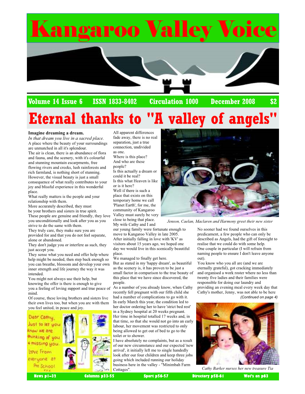 Kangaroo Valley Voice Page 1 Kangaroo Valley Voice