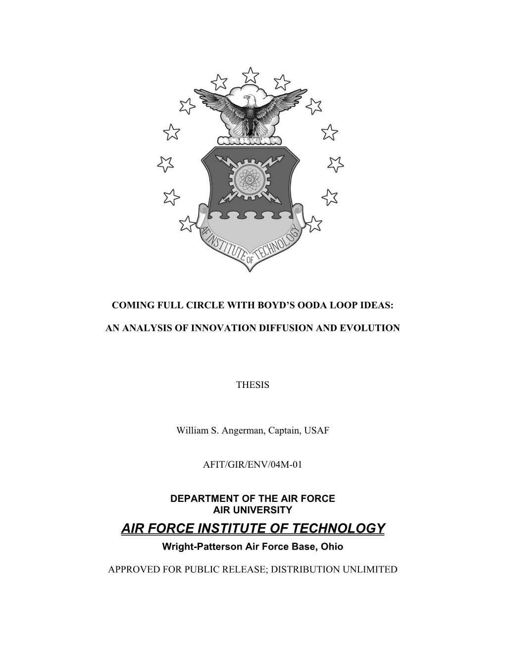 Coming Full Circle with Boyd's OODA Loop Ideas