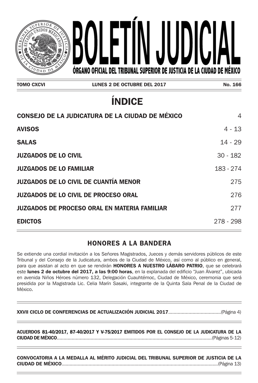 Índice Consejo De La Judicatura De La Ciudad De México 4
