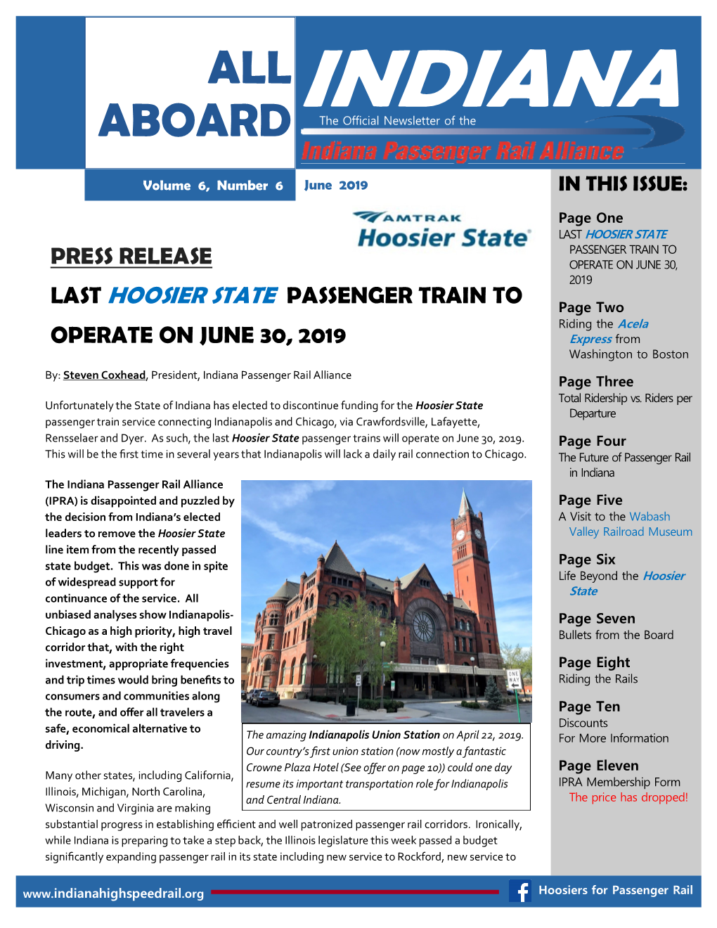 All Aboard Indiana June 2019