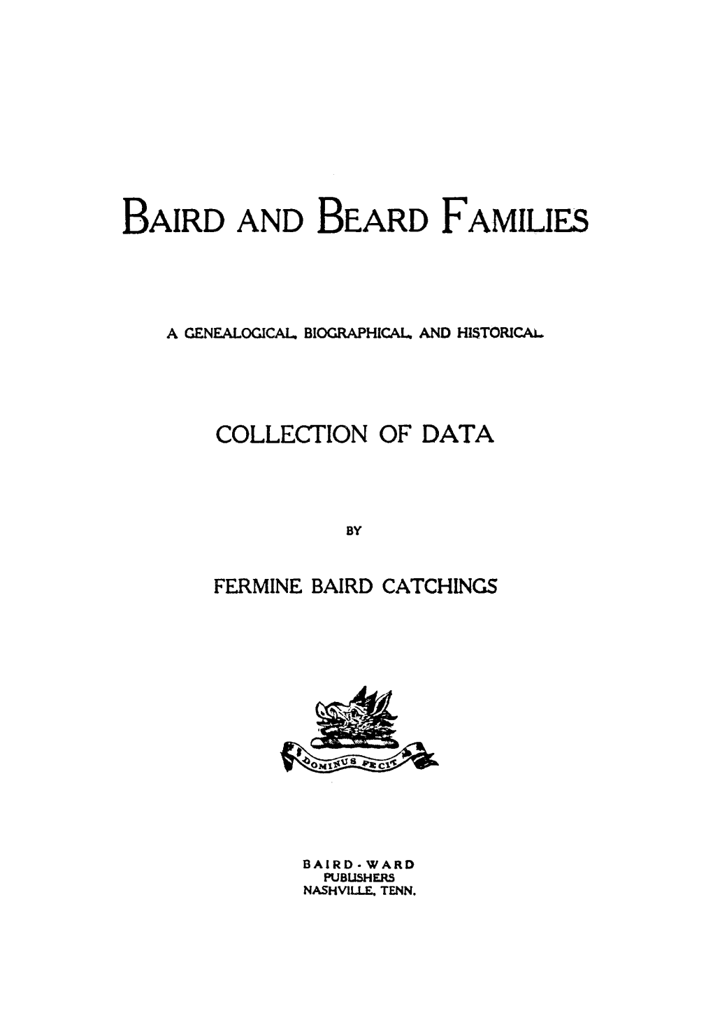 Baird and Beard Families