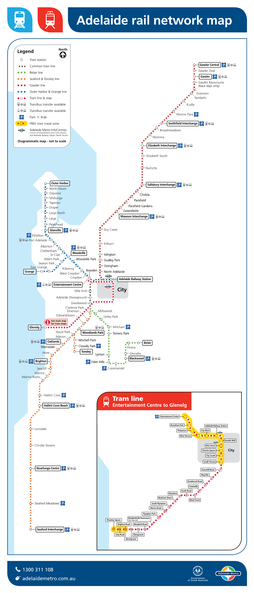 Adelaide Train and Tram Network