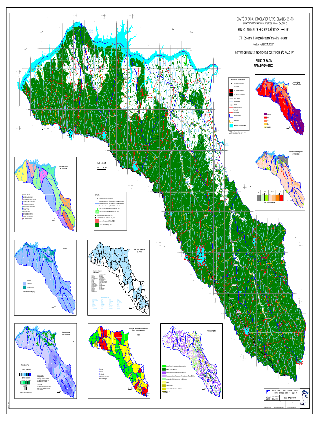 Plano De Bacia Mapa Diagnóstico Comitê