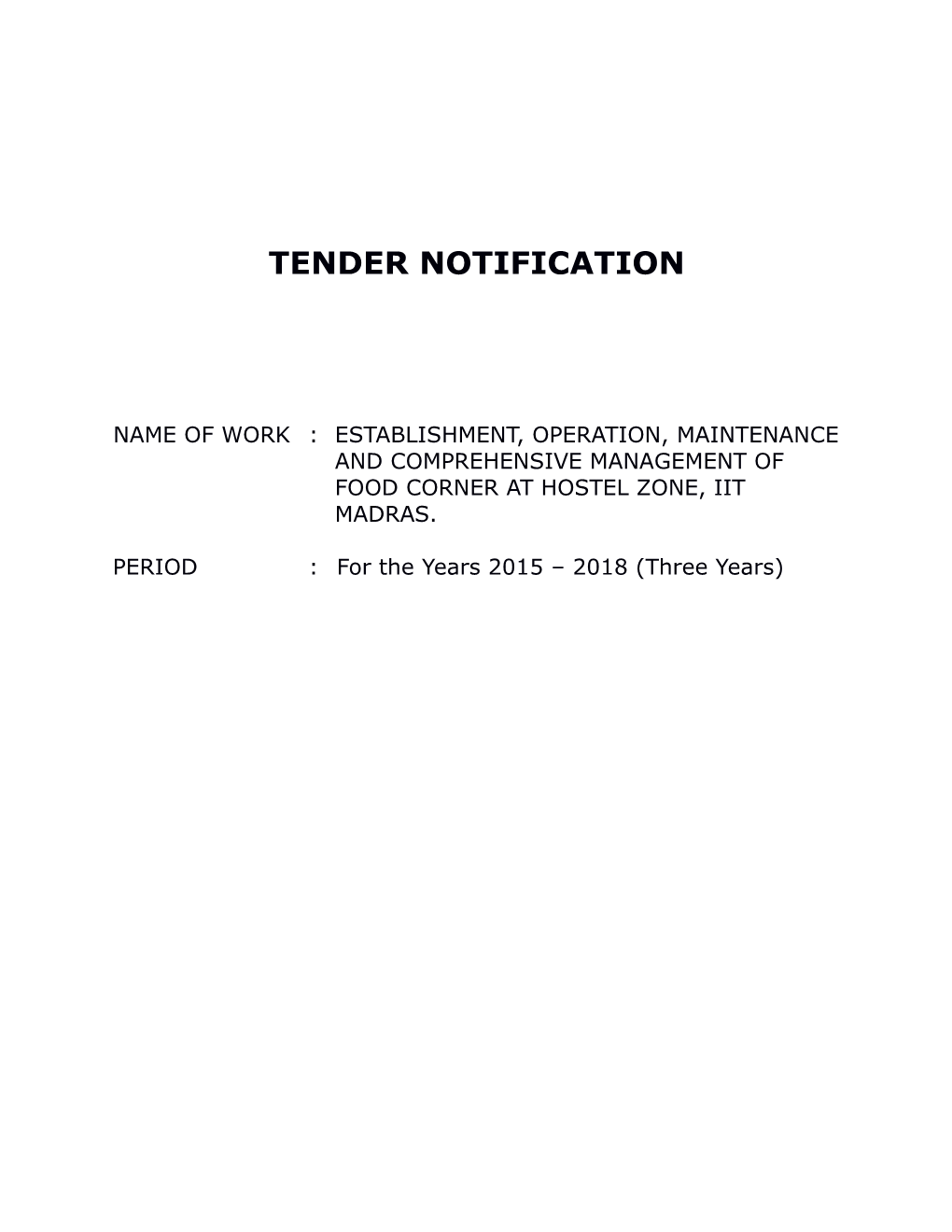 Tender Notification s1