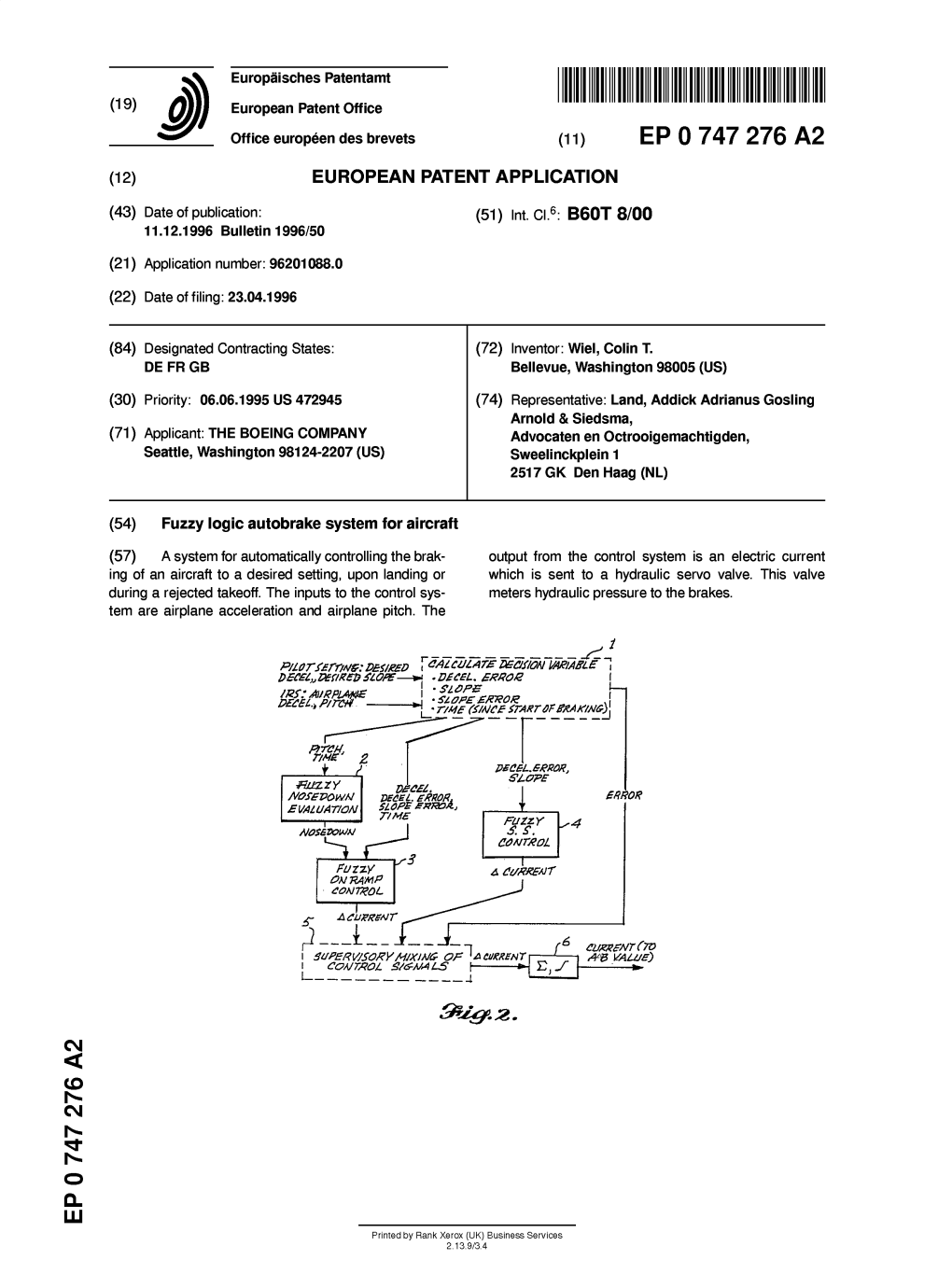 Fuzzy Logic Autobrake System for Aircraft