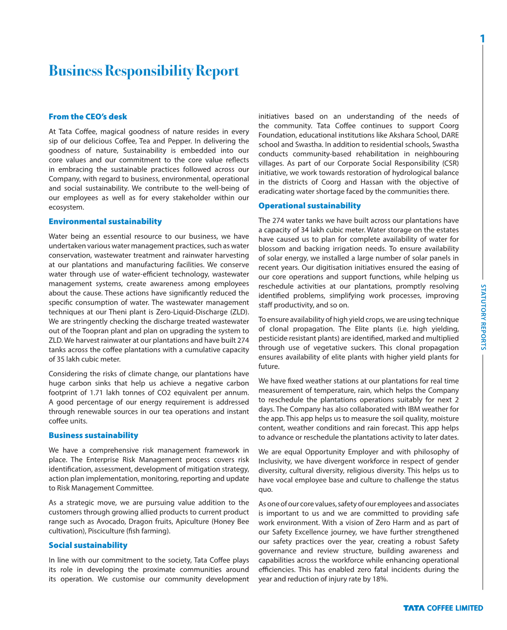 Business Responsibility Report
