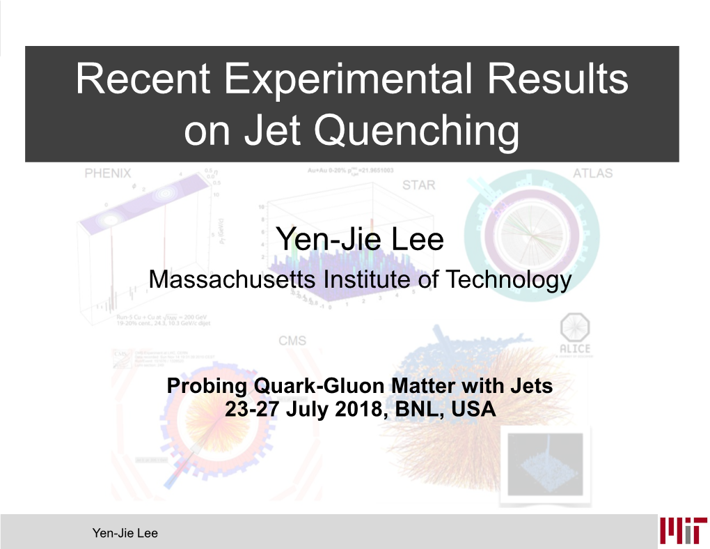 Recent Experimental Results on Jet Quenching