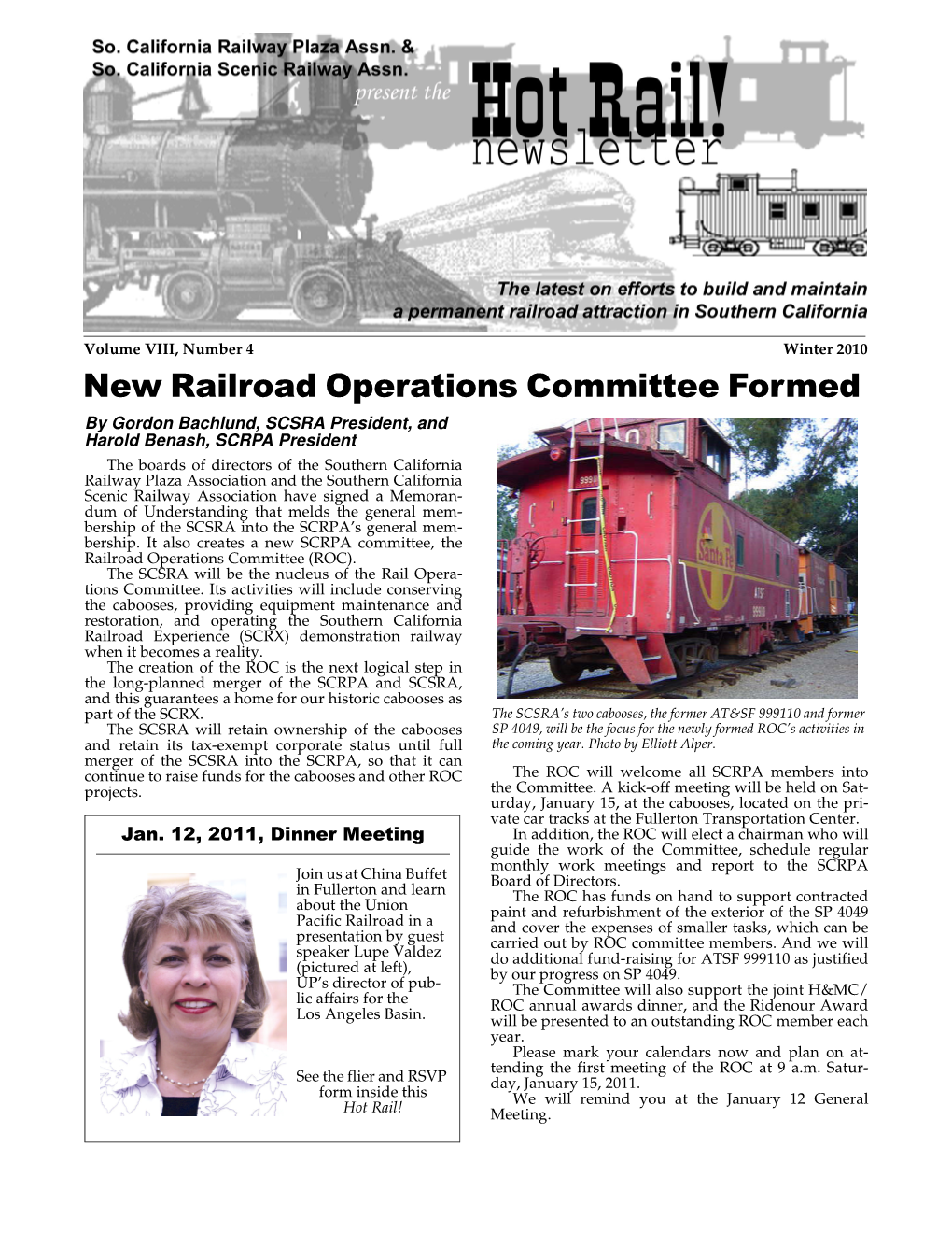 New Railroad Operations Committee Formed