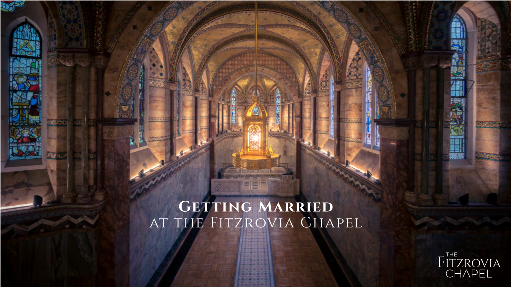 Fitzrovia Chapel Wedding Brochure