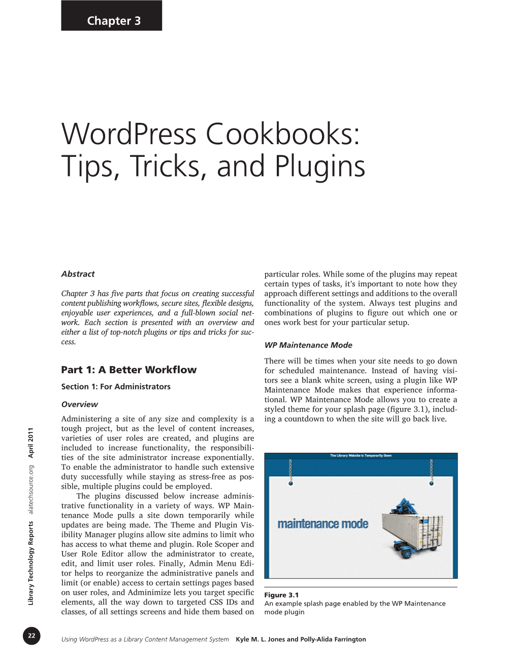 Wordpress Cookbooks: Tips, Tricks, and Plugins