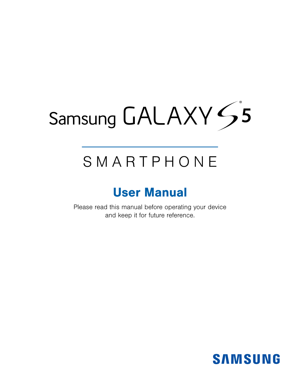 Samsung Galaxy S5 G900A User Manual