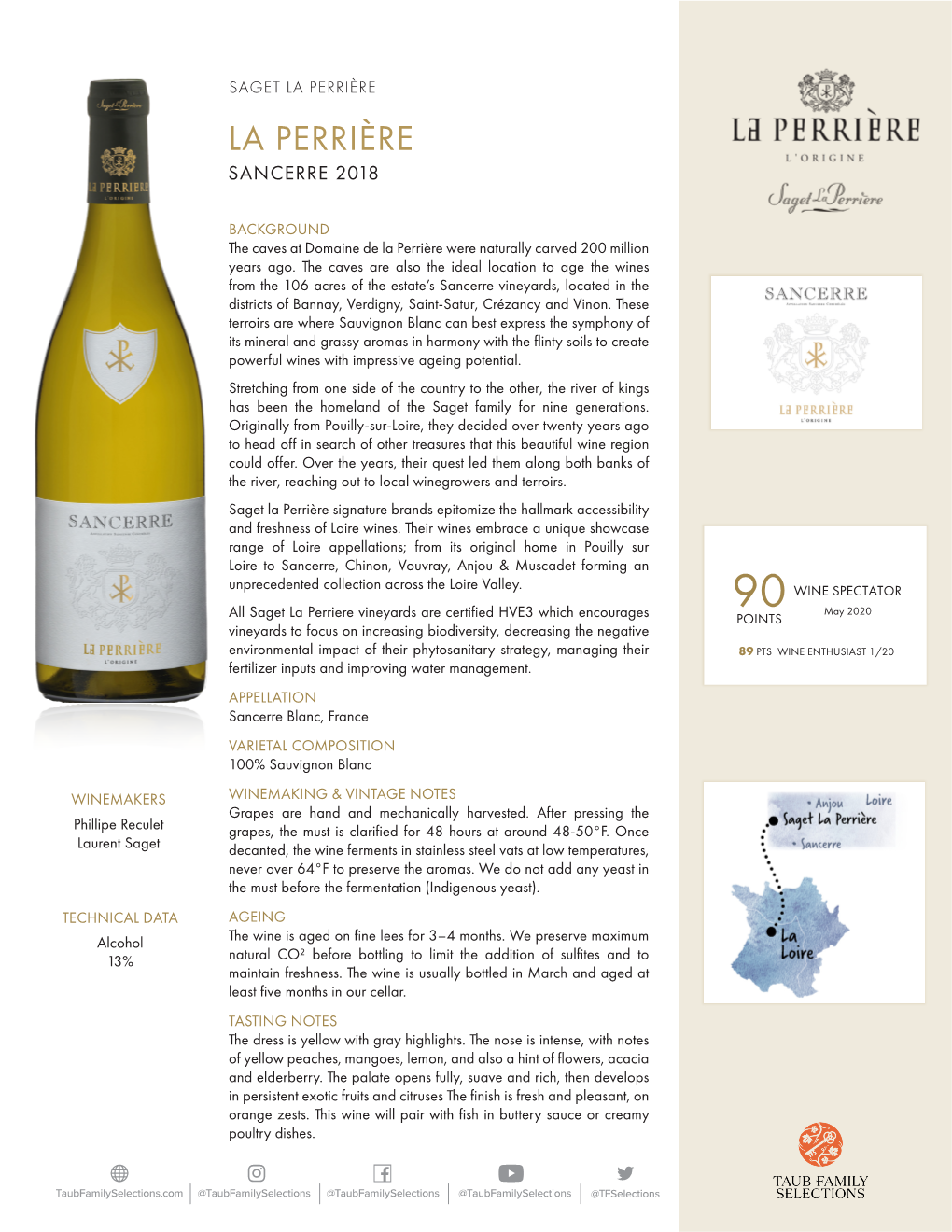 La Perrière La Perrière Sancerre 2018