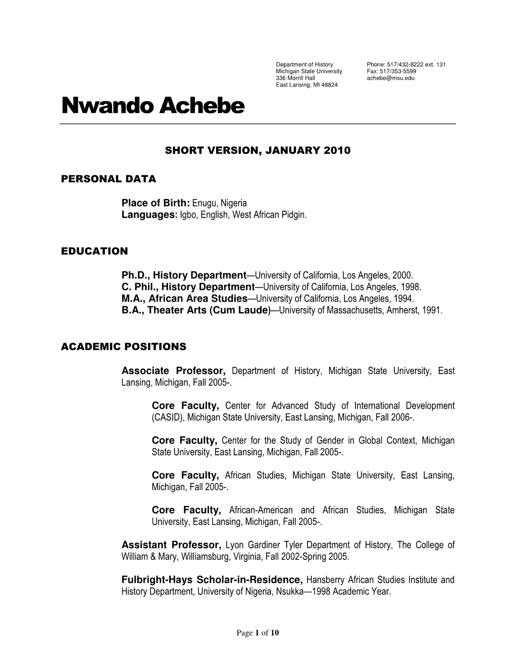 Nwando Achebe