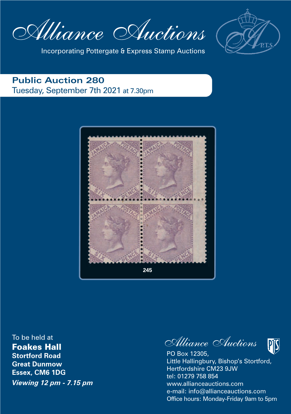 Download Auction 280 Catalogue