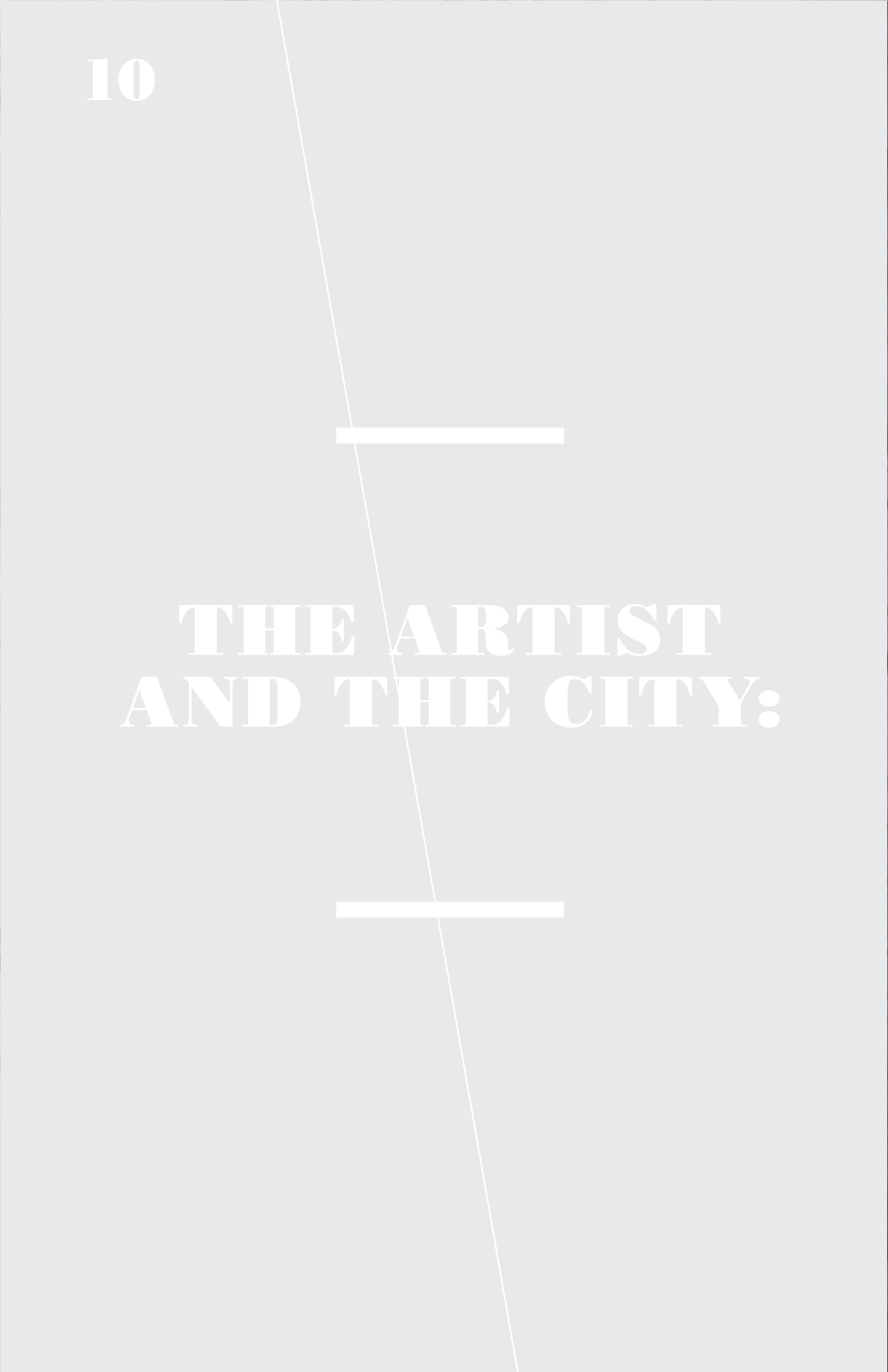 The Artist and the City: 11