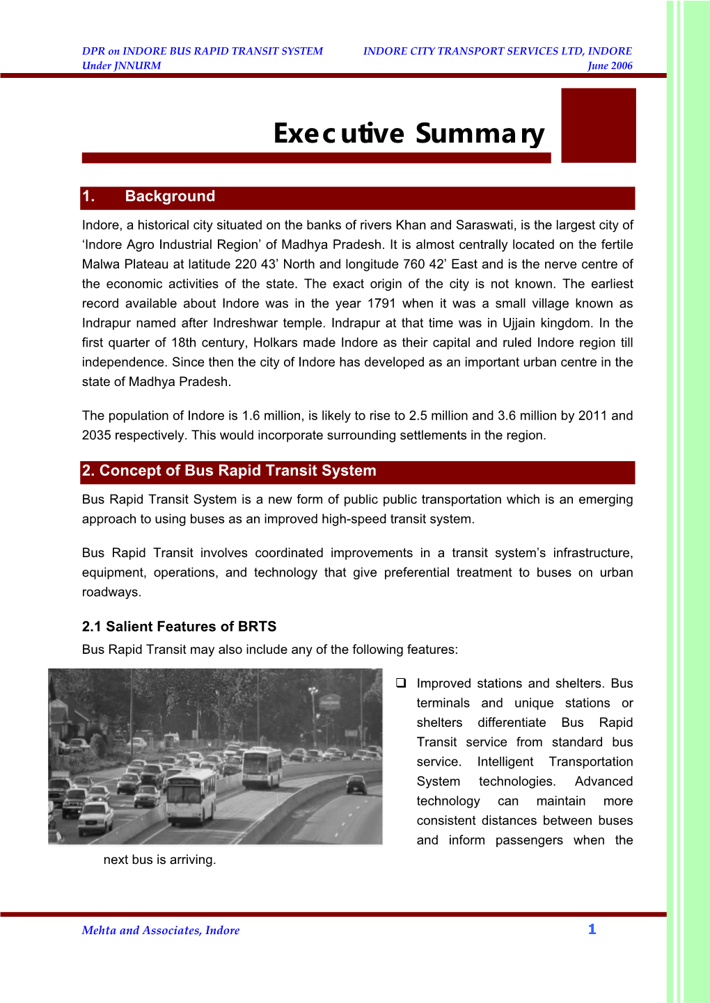BRT Executive Summary Report