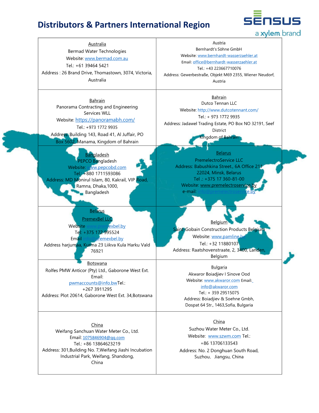 Distributors & Partners International Region