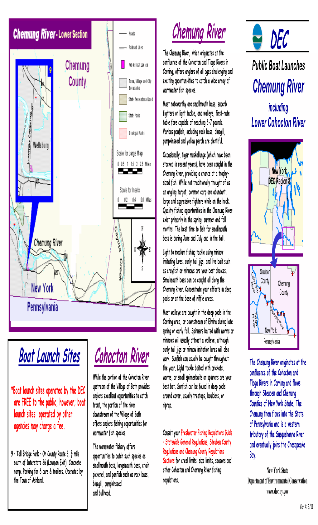 Chemung River Boat Launch Sites