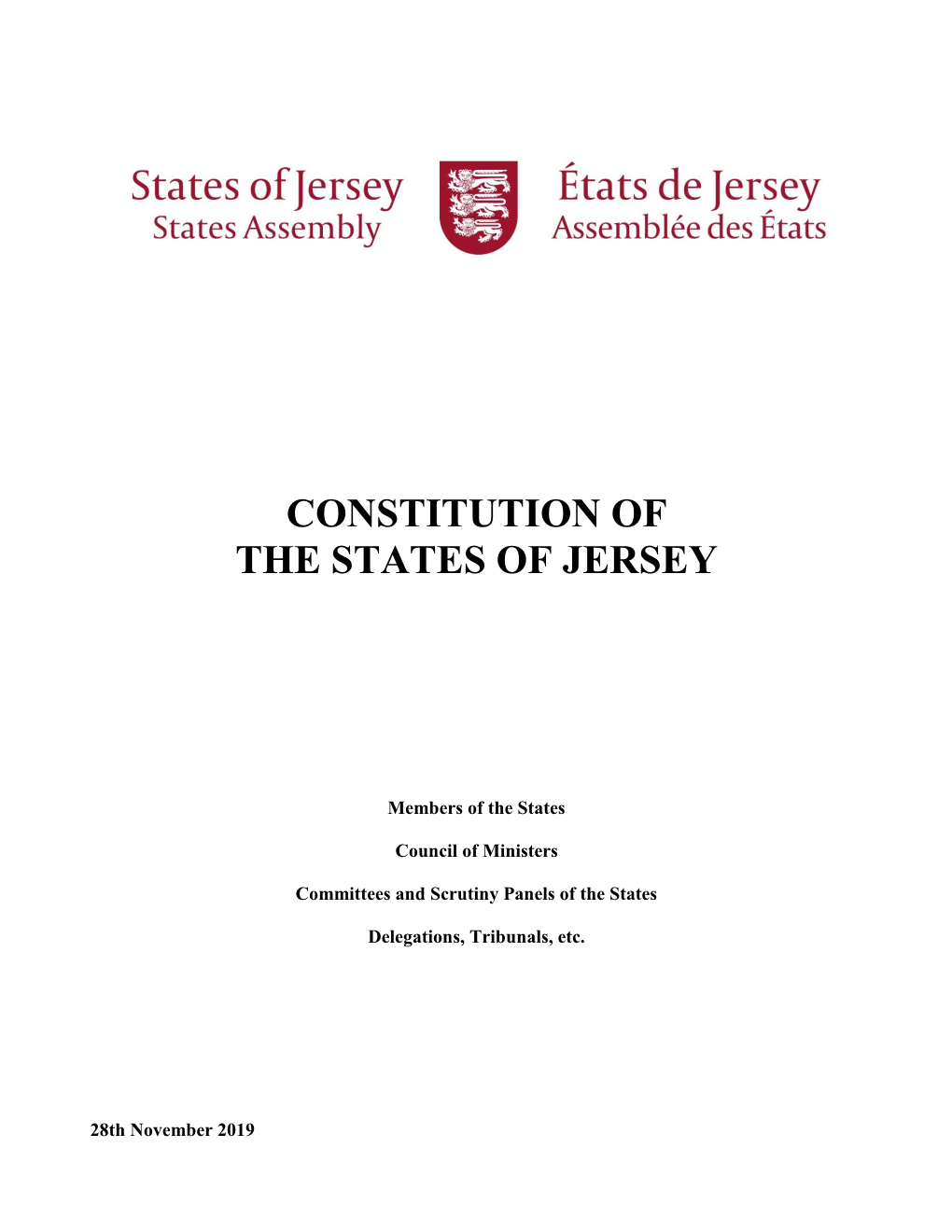 Constitution of the States of Jersey