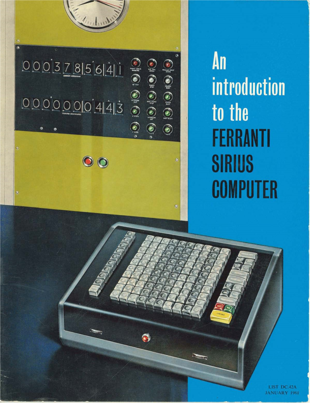 Ferranti Sirius Computer