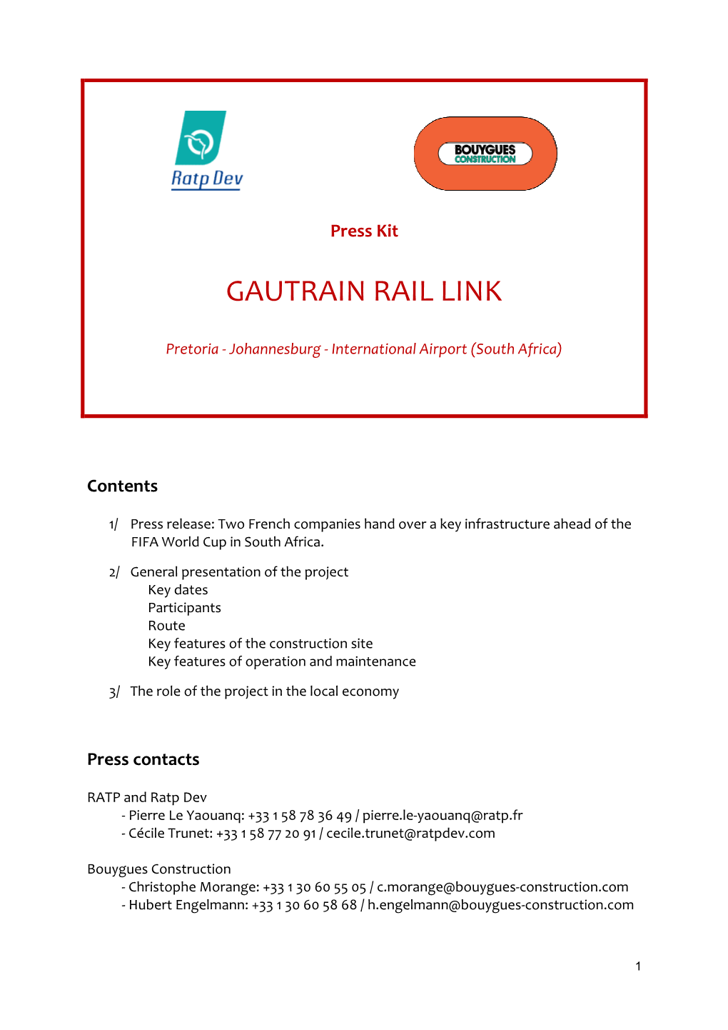 Gautrain Rail Link