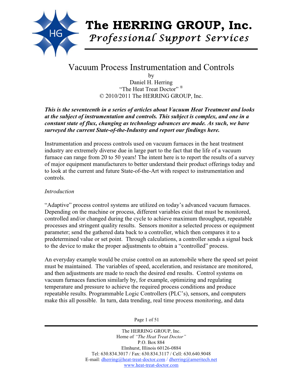 Process Controls & Instrumentation Rev 8