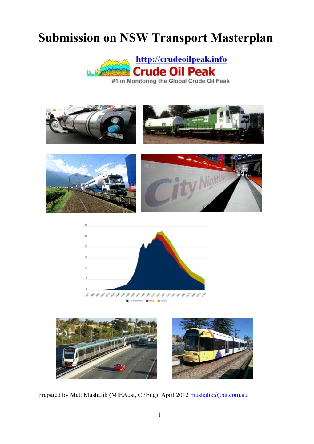 Submission on NSW Transport Masterplan