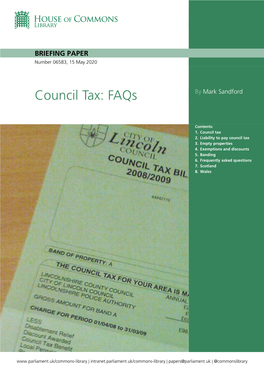 Council Tax: Faqs