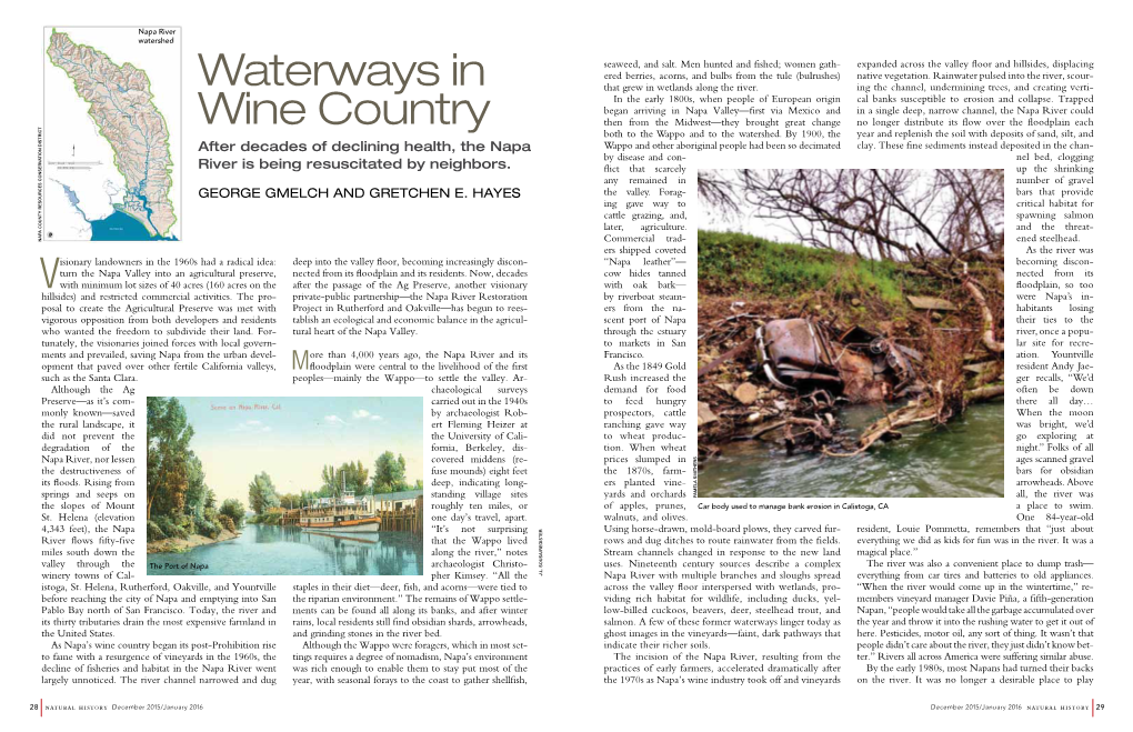 Waterways in Wine Country