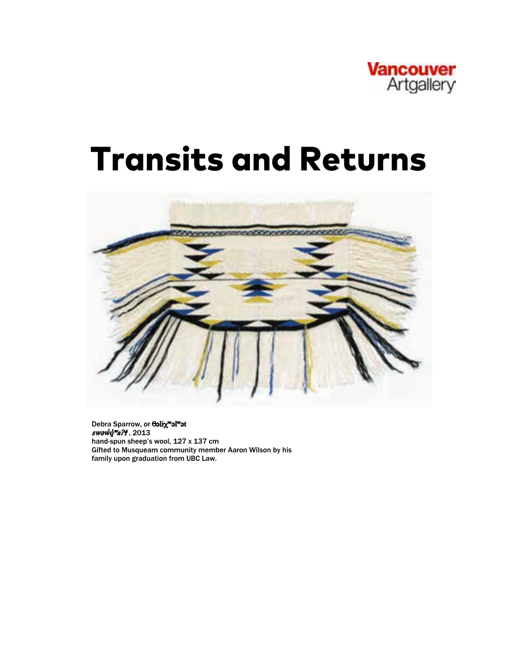 Transits and Returns