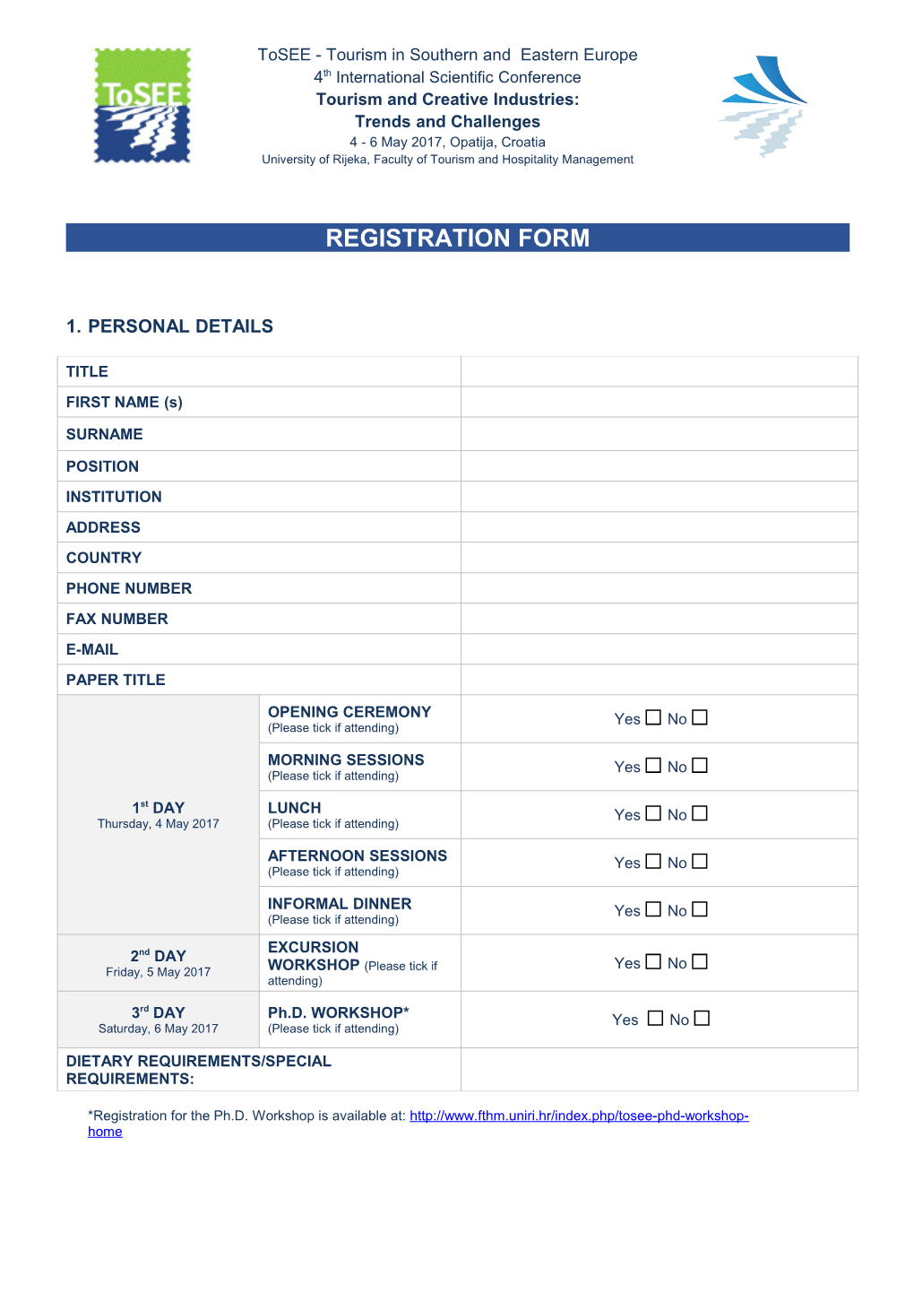 Conference Registration Form s5