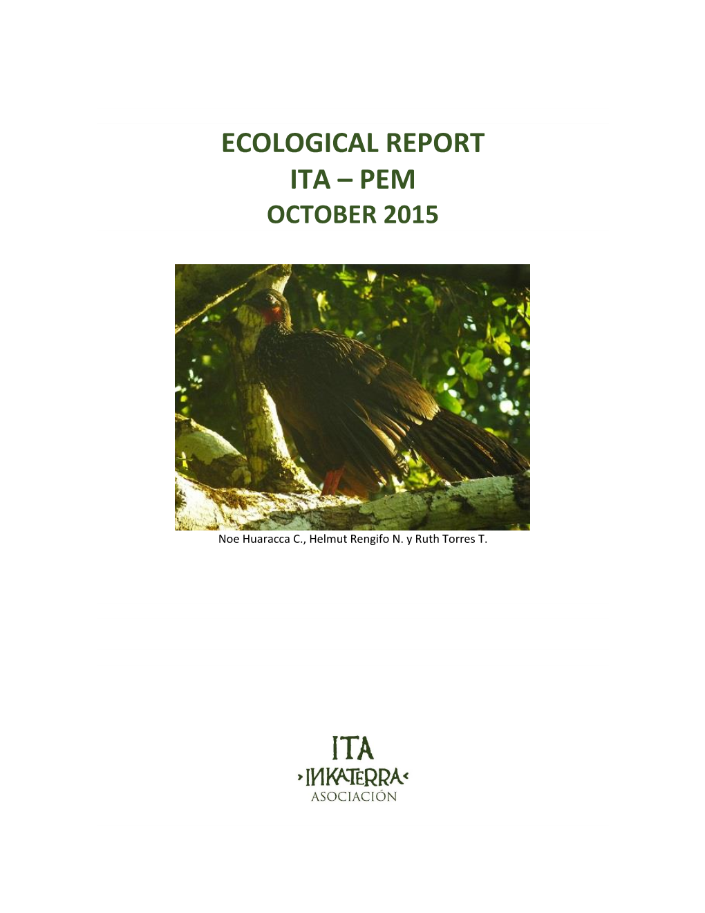 Ecological Report Ita – Pem October 2015