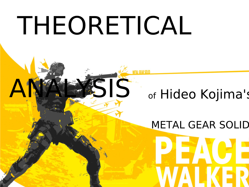 Of Hideo Kojima's