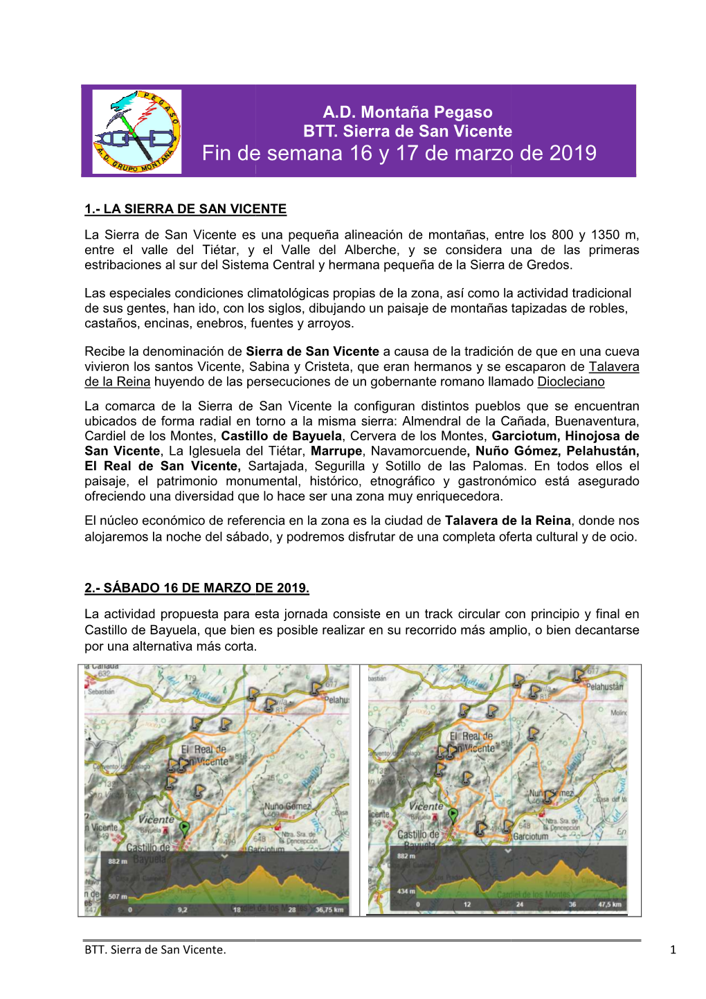 BTT-Sierra De San Vicente INFO