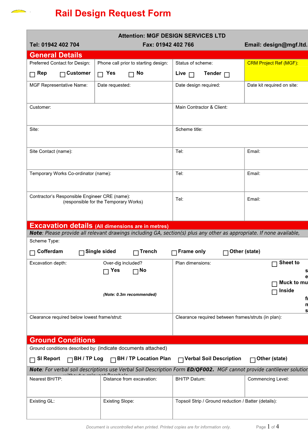 Document Change Record