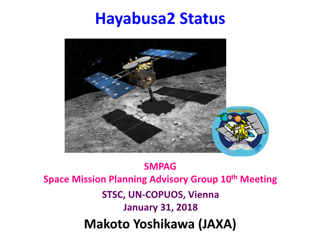 Update on Hayabusa2 (Yoshikawa, JAXA)