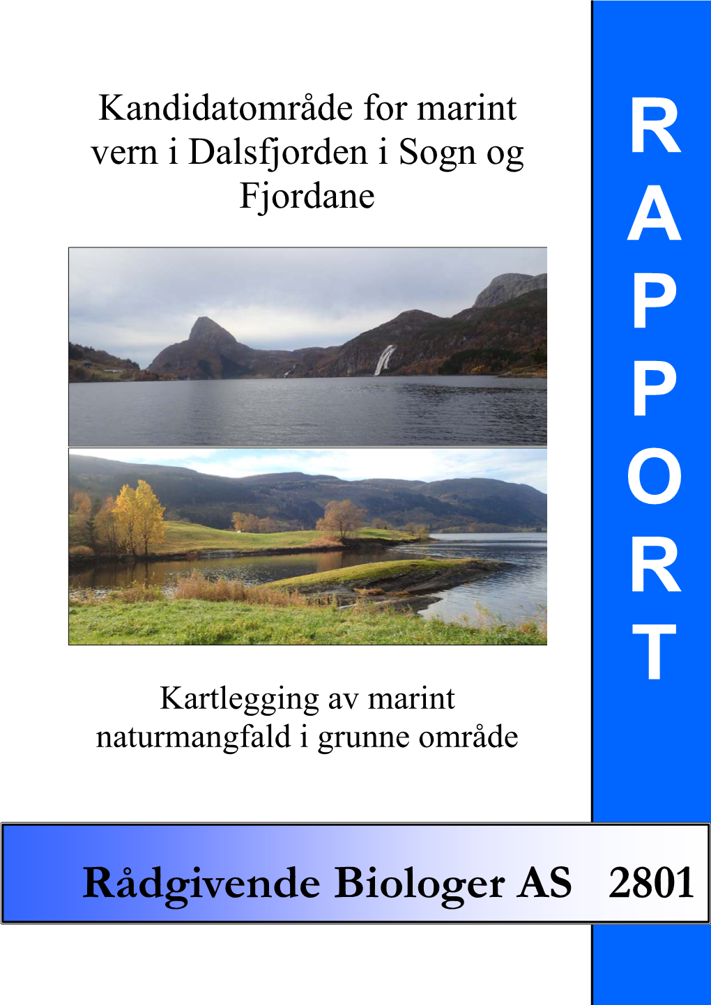 Kandidatområde for Marint Vern I Dalsfjorden I Sogn Og Fjordane