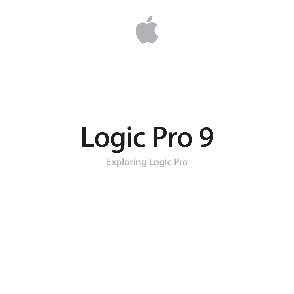 Exploring Logic Pro 9