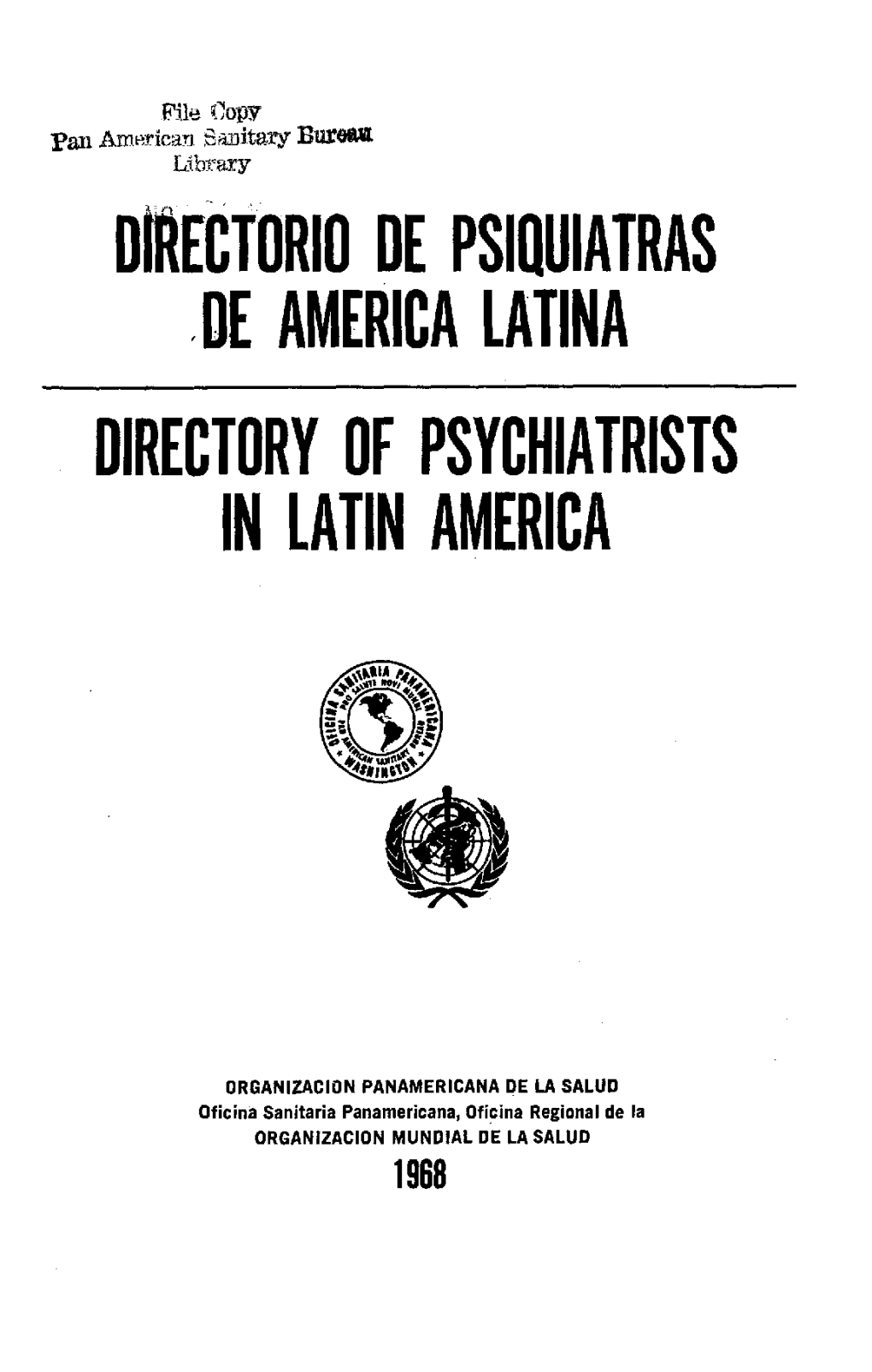 Directorio De Psiquiatras De America Latina Directory of Psychiatrists Inlatin America