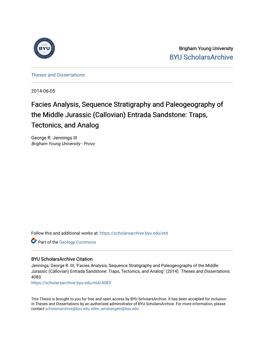 Entrada Sandstone: Traps, Tectonics, and Analog