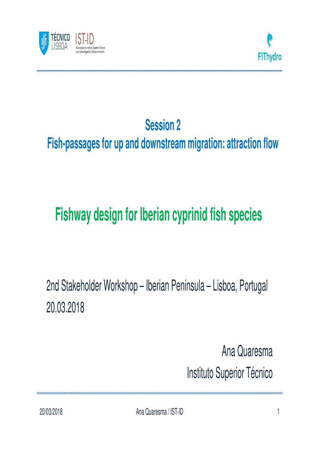 Fishway Design for Iberian Cyprinid Fish Species