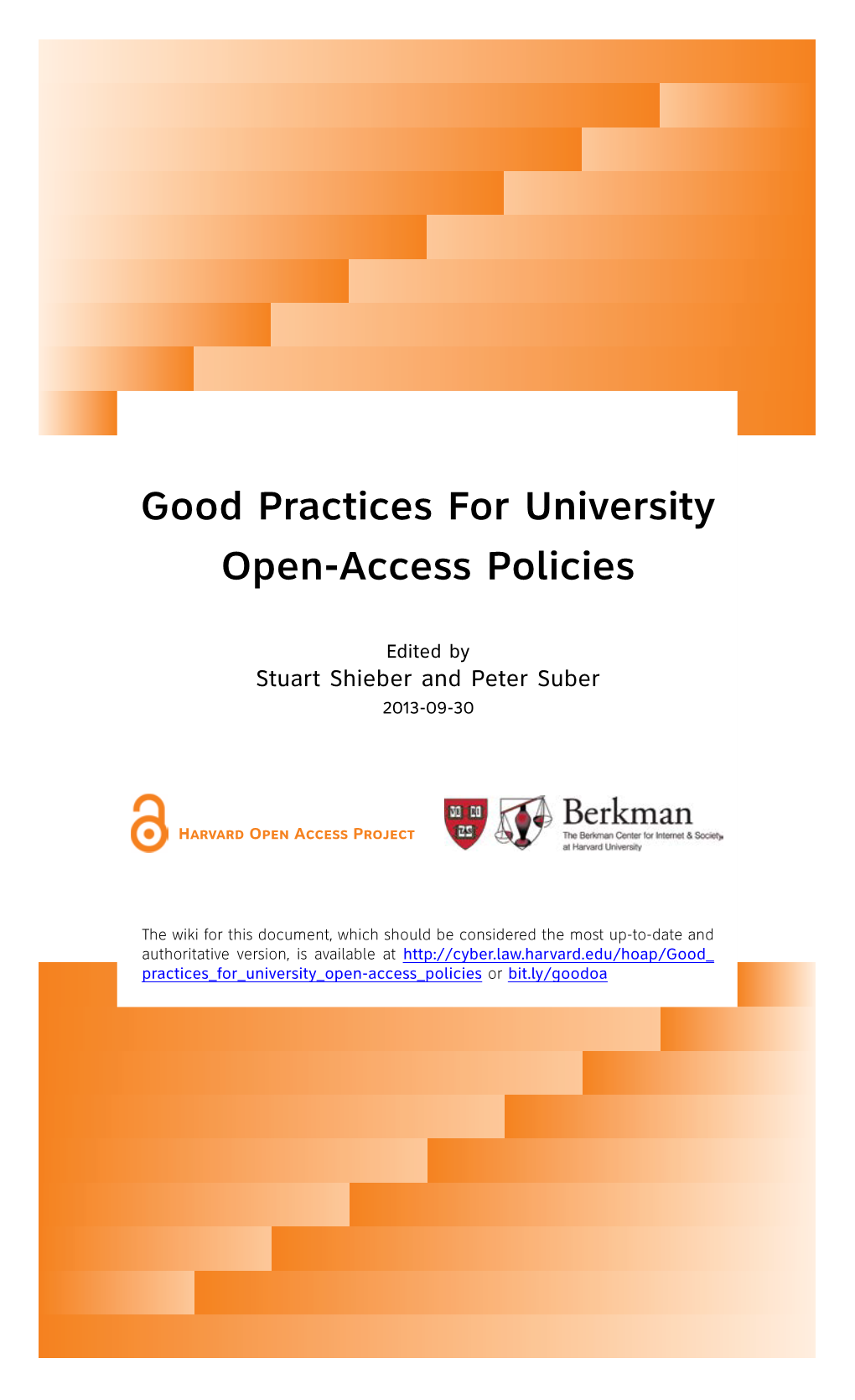 Good Practices for University Open-Access Policies