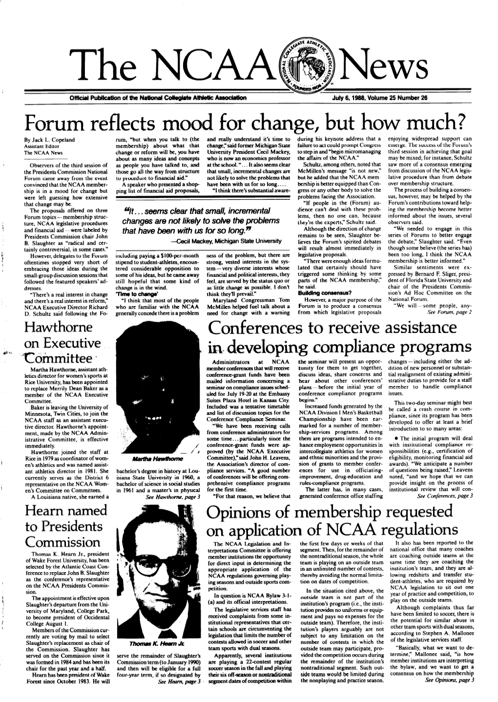 Forum Reflects Mood for Change, but How Much? by Jack L